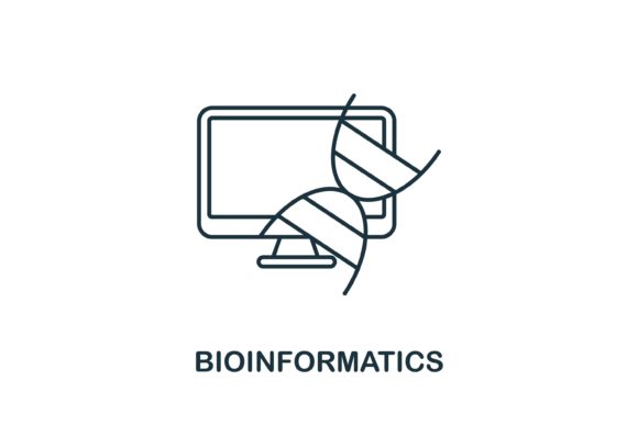 Bioinformatics Icon: A Versatile Graphic for Commercial Design Projects