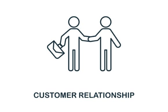 Customer Relationship Icon for Handmade Graphics and Design Projects