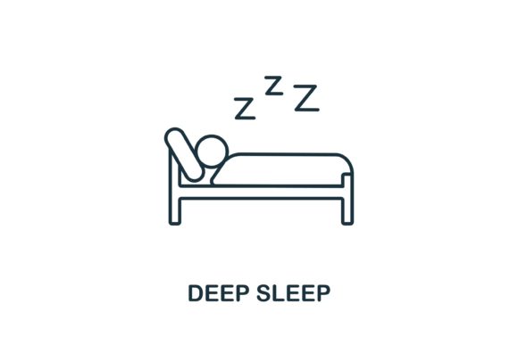 Deep Sleep Icon: A Versatile Graphic for Handmade Projects