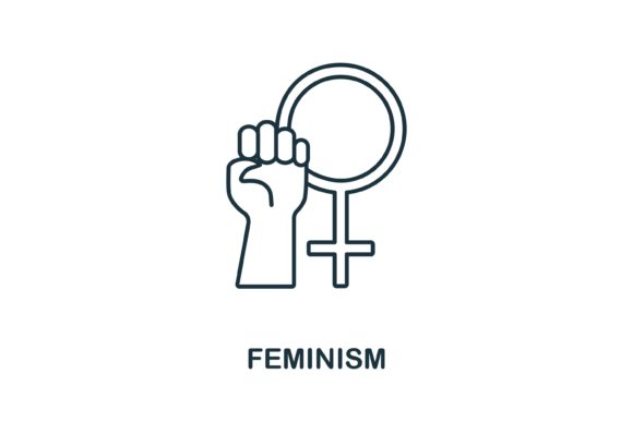 Feminism Icon: A Versatile Graphic Design Asset for Local Branding