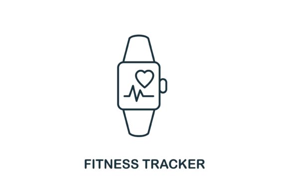 Fitness Tracker Icon: A Versatile Graphic Design Asset for Local Business Branding