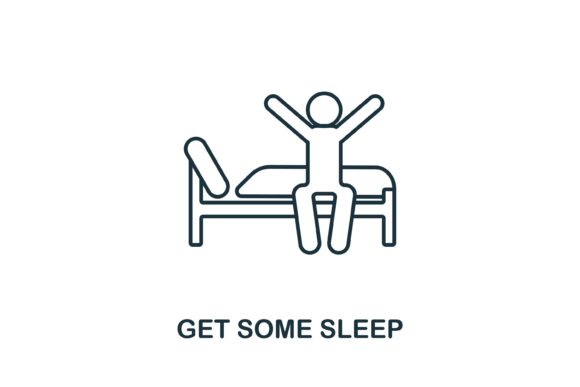 Get Some Sleep Icon: A Versatile Graphic for Handmade and Print Projects
