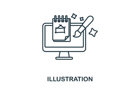Illustration Icon: A Versatile Graphic Design Asset for Digital Sellers