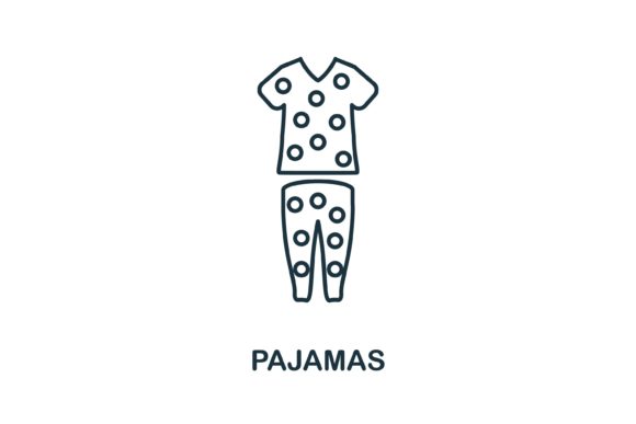Pajamas Icon: A Versatile Graphic Design Asset for Modern Branding