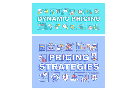 Pricing Strategies Word Concepts Banners: A Modern Graphic Template for Content Creators