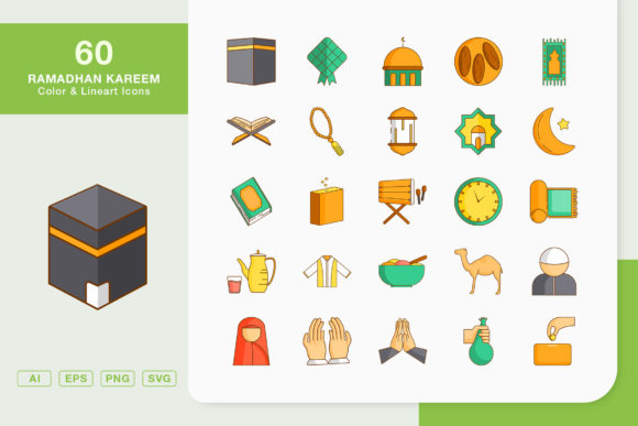 Ramadan Kareem Icon Set Graphics