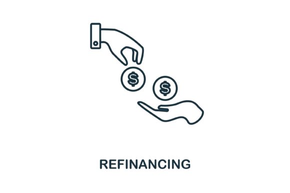Refinancing Icon: A Practical Design Asset for Small Business Branding