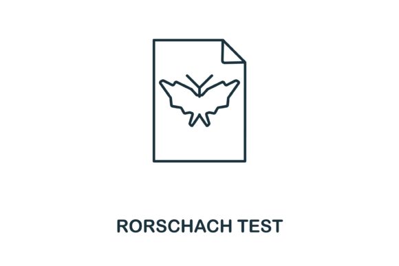 Rorschach Test Icon: A Unique Graphic Design Asset for Modern Branding