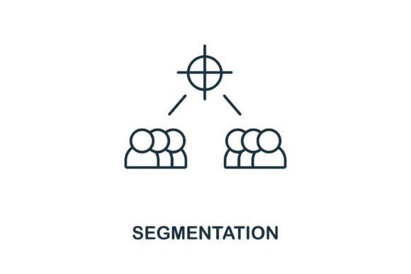 Segmentation Icon: A Versatile Graphic for Commercial Design Projects