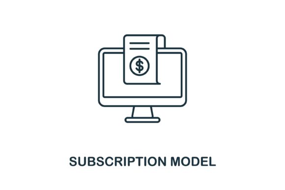 Subscription Model Icon: A Versatile Graphic Design Asset for Handmade Creations