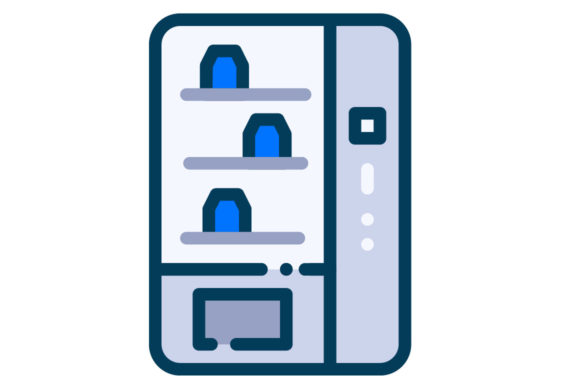 Vending Machine Filled Line Icon – A Versatile Graphic for Creative Sellers
